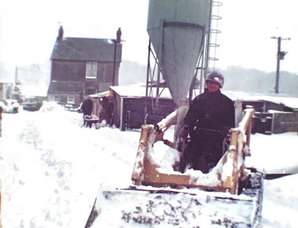 Clearing snow at Glenholme